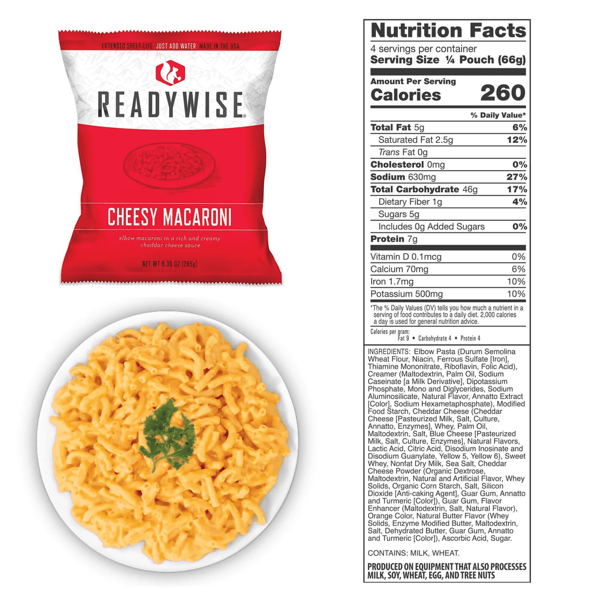 72 Hour Emergency Food Supply Nutrition Facts