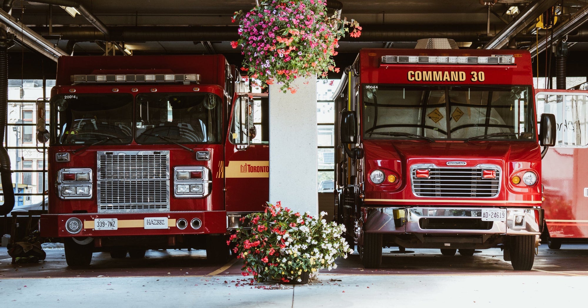 Two Fire Engines with Safety Kits Plus Emergency Kits