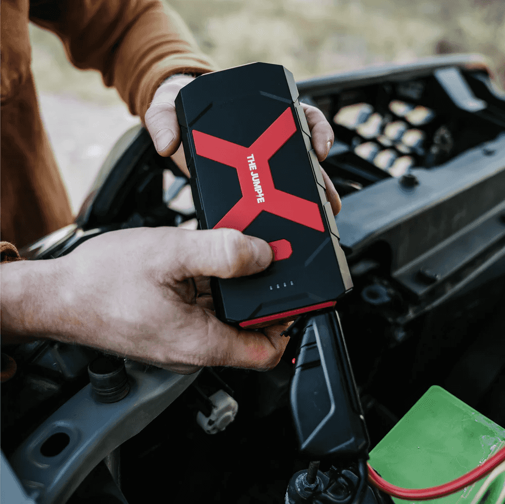 Jumpie Portable Jump Starter in Hand