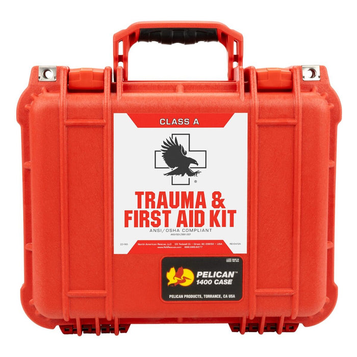 Trauma First Aid Kit Hard Case Standing