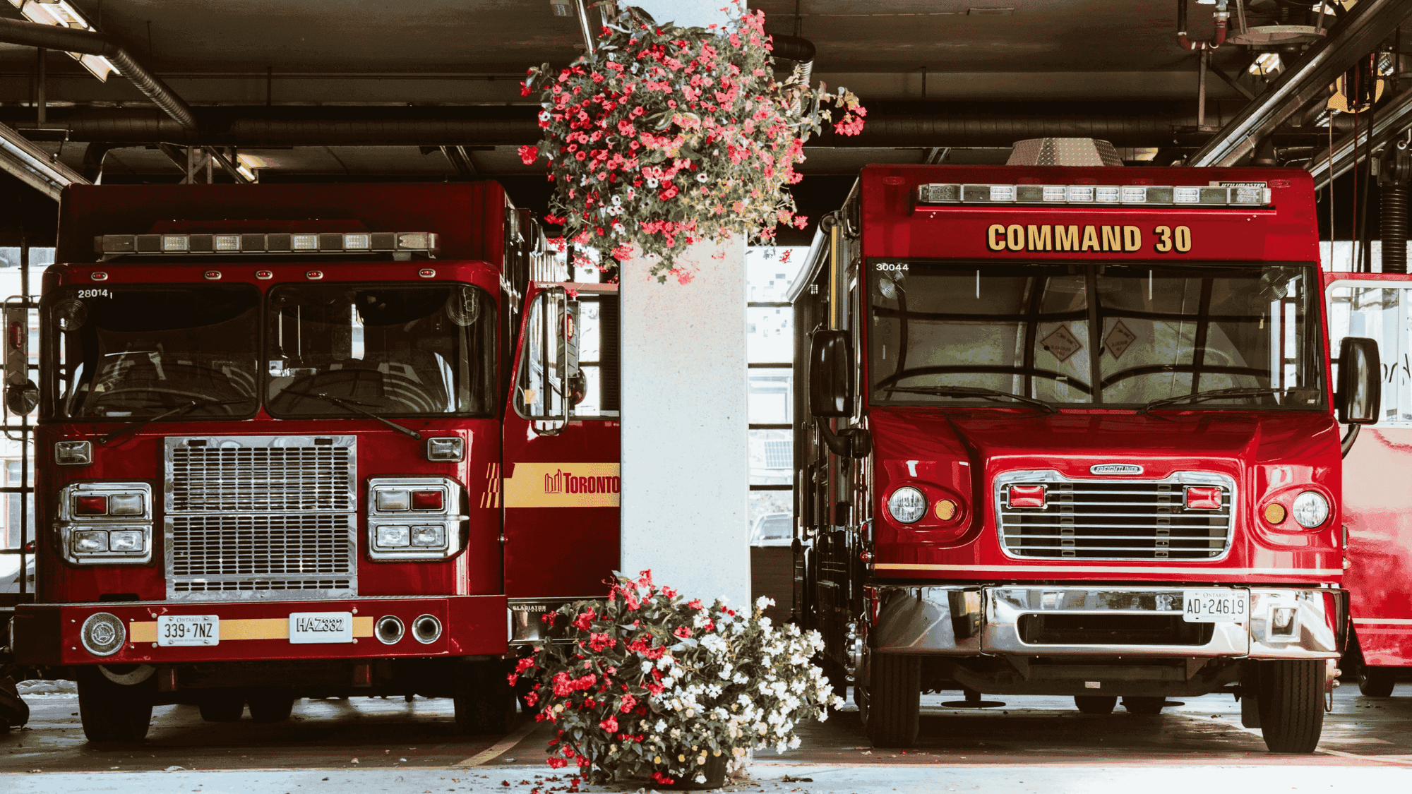 Two Fire Engines with Safety Kits Plus Emergency Trauma Kits