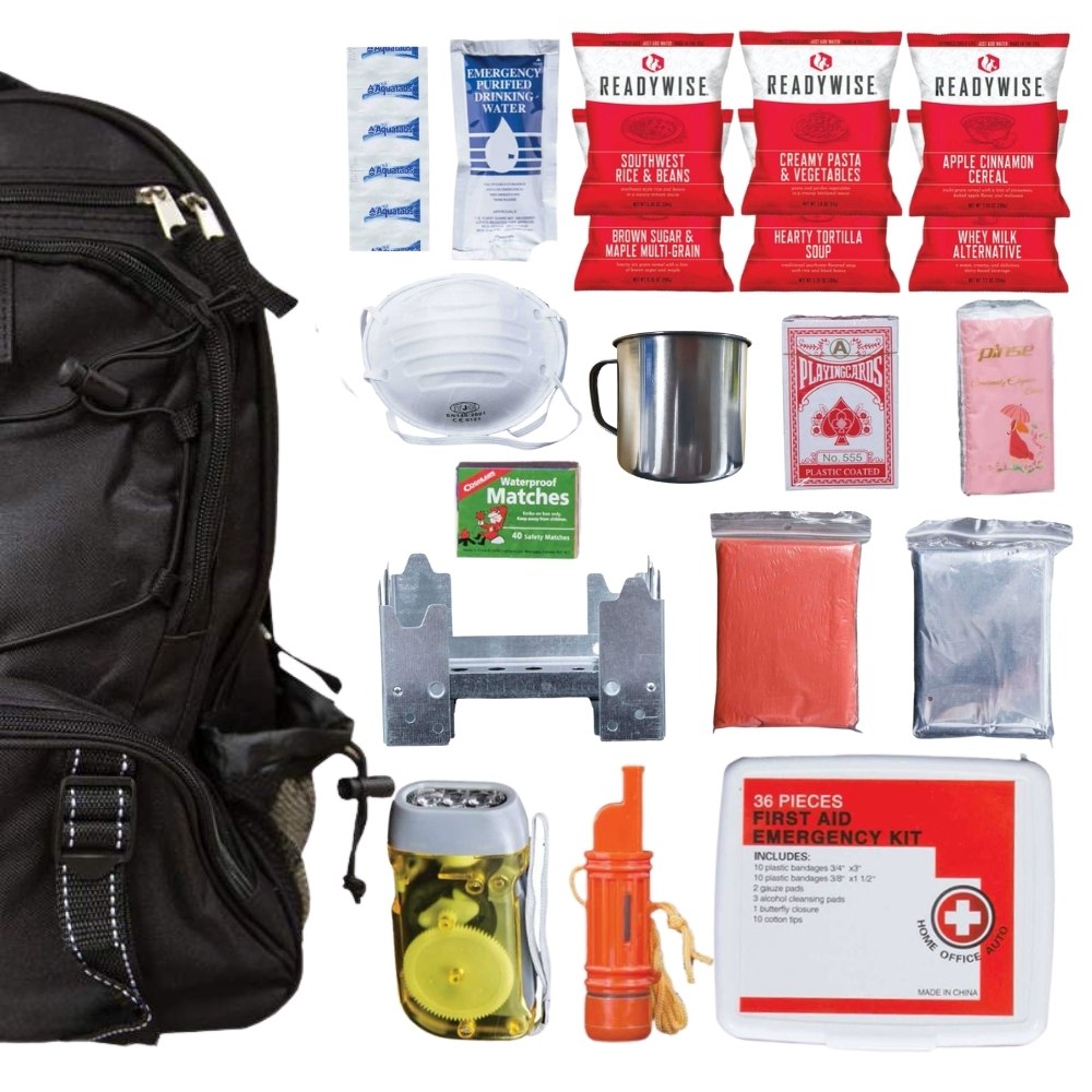 Emergency survival bag / kit 72 hours for 2 or 4 people | Cyalume