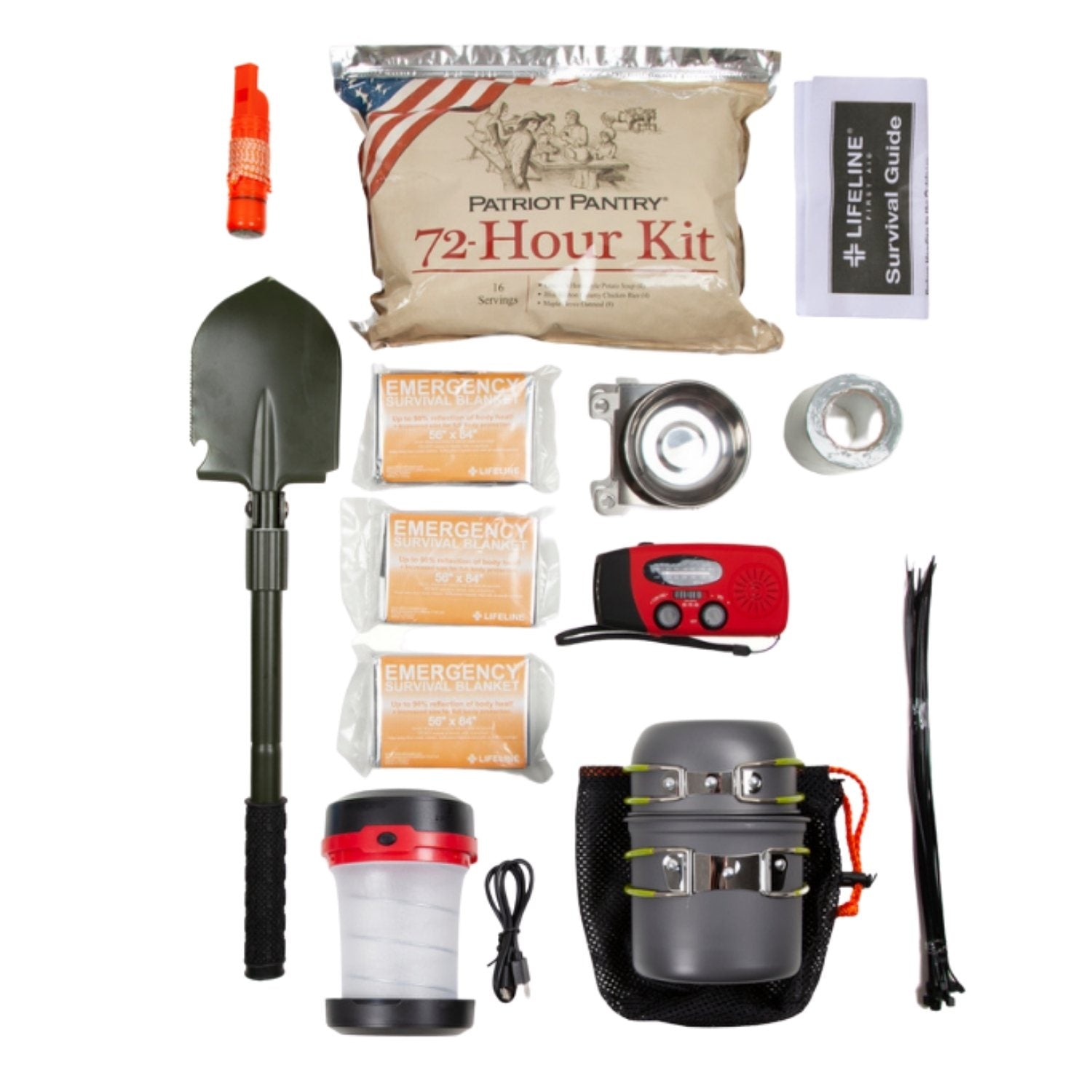 4 Person Home Survival Kit  72-Hour Family Emergency Kit