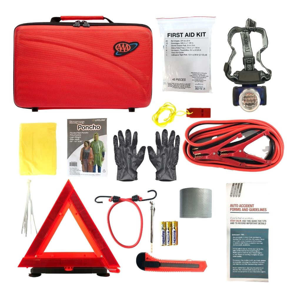 Family Travel Emergency Kit Plastic 71PCS Car Roadside First Aid
